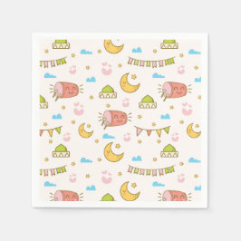 Guardanapos divertidos e coloridos para festa de R