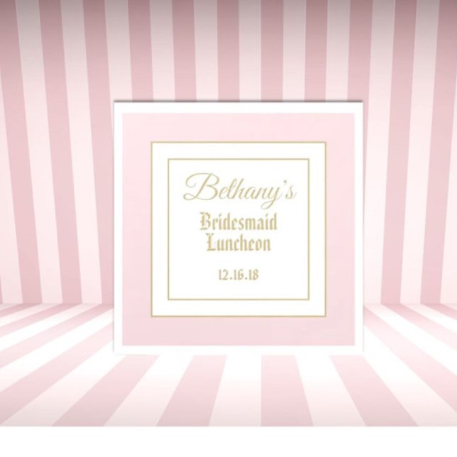 Guardanapos do almoço da damas de honra personaliz (Criador carregado)