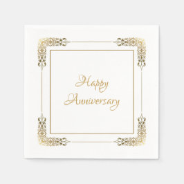 Guardanapos Elegantes de Aniversário com Renda Dou