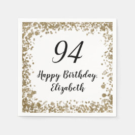 Guardanapos Elegantes de Aniversário de 94 anos Co