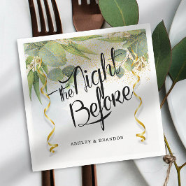 Guardanapos Eucalipto Na Véspera do Ensaio