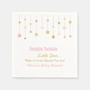Guardanapos Faux Dourado Pink Twinkle Twinkle Litt