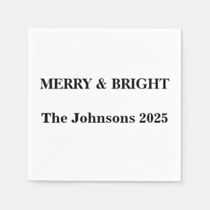 Guardanapos felizes e Bright - Natal 2025