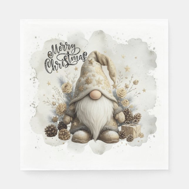 Guardanapos Gnome de Natal (Frente)