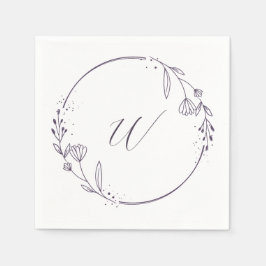 Guardanapos Iniciais da Recepção de Casamento