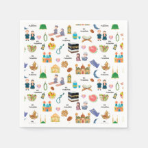 Guardanapos Kids Eid Mubarak – Design Islâmico Col