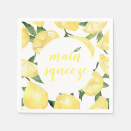 Guardanapos Limão Esmagamento Principal Chá de Noi