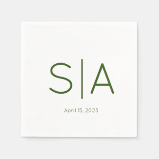 Guardanapos minimalistas personalizados