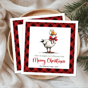 Guardanapos Mínimos de Natal Pato Alegre Fantasia
