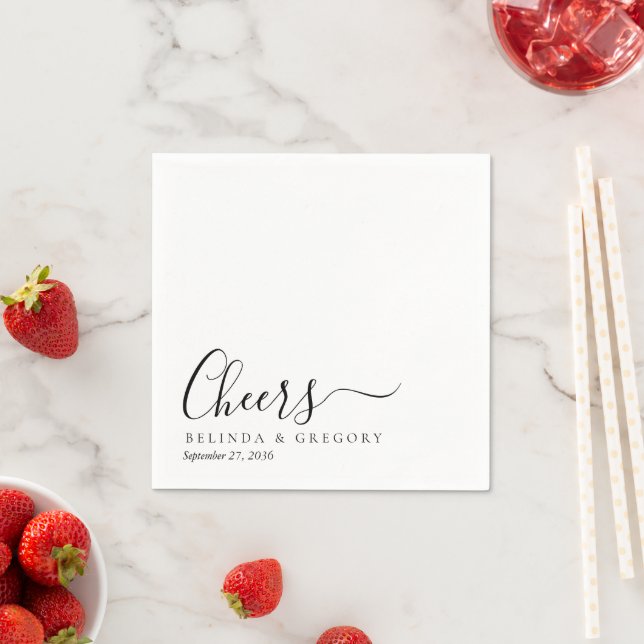 Guardanapos Modernos para Coquetel de Casamento Pe (Insitu)