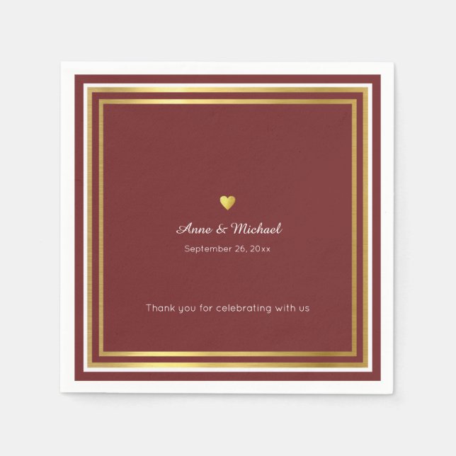 guardanapos padrão de recepção de casamento averme (Frente)
