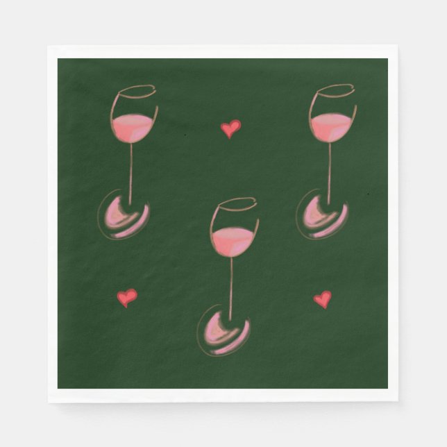 Guardanapos para amantes de vinho (Frente)
