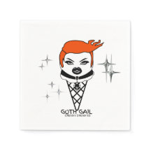 Guardanapos para bebida Creamy Dreamies Goth Gail