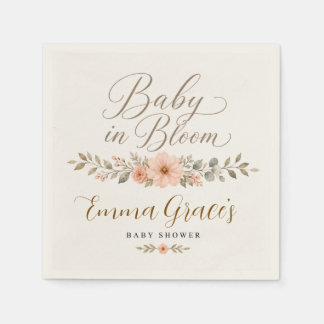 Guardanapos para Chá de Bebê Baby in Bloom