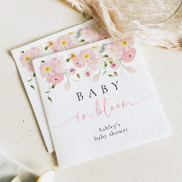 Guardanapos para Chá de Bebê Baby In Bloom Floral 