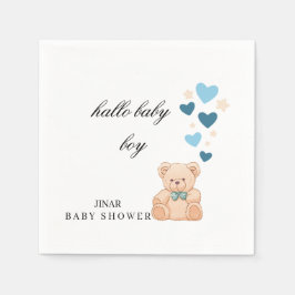 Guardanapos para Chá de Bebê – Design Hallo Baby B