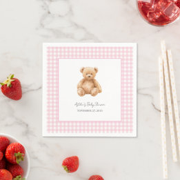 Guardanapos para Chá de Bebê do Ursinho Teddy Clás