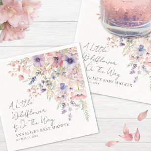 Guardanapos para Chá de Bebê Floral de Flores Silv