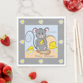 Guardanapos para Chá de Bebê Little Cartoon Mouse
