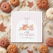 Guardanapos para Chá de Bebê Little Pumpkin Pink B