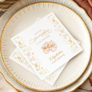 Guardanapos para Chá de Bebê Little Pumpkin Wildfl
