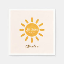 Guardanapos para chá de bebê Little sunshine Sunny