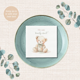 Guardanapos para Chá de Bebê Urso de Pelúcia Mal P