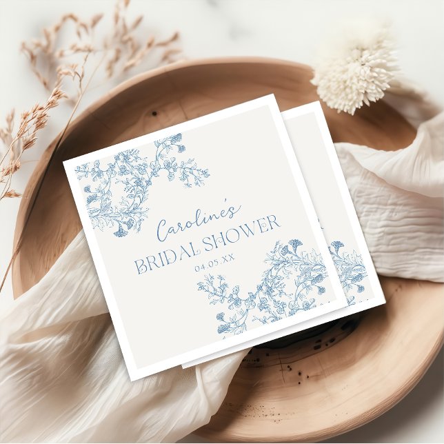 Guardanapos para Chá de Noiva em Chinoiserie Flora (Criador carregado)