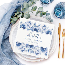 Guardanapos para Chá de Noiva Floral em Aquarela