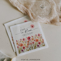 Guardanapos para Chá de Noiva Love In Bloom
