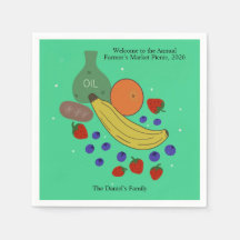 Guardanapos para Eventos Fruit and Oil 4,75 x 4,75