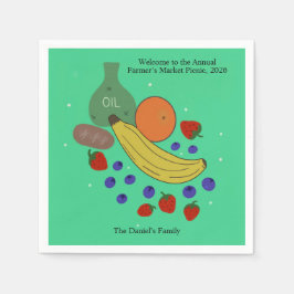 Guardanapos para Eventos Fruit and Oil 4,75 x 4,75