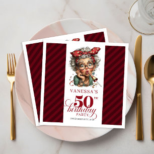 Guardanapos para Festa de 50º Aniversário Divertid