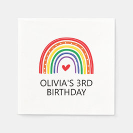 Guardanapos para festa de aniversário coloridos