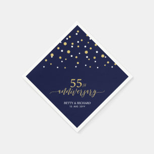 Guardanapos para Festa de Aniversário de 55 anos e