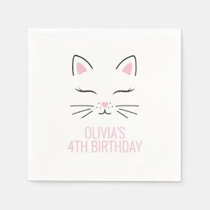 Guardanapos para festa de aniversário de gatinho r