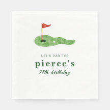 Guardanapos para Festa de Golfe