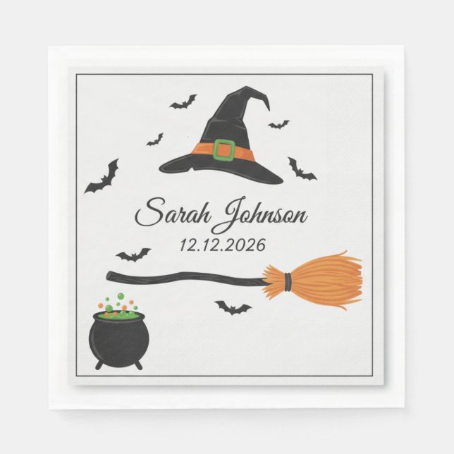 Guardanapos para Festa de Halloween Assustadora |  (Frente)