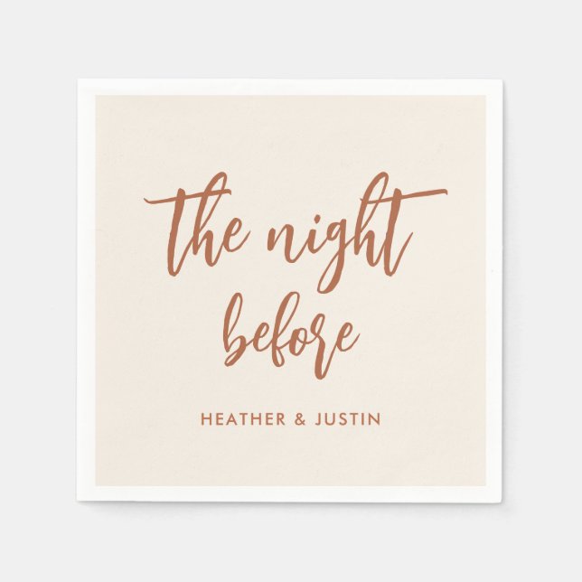 Guardanapos para Jantar de Ensaios Boho na Noite A (Frente)