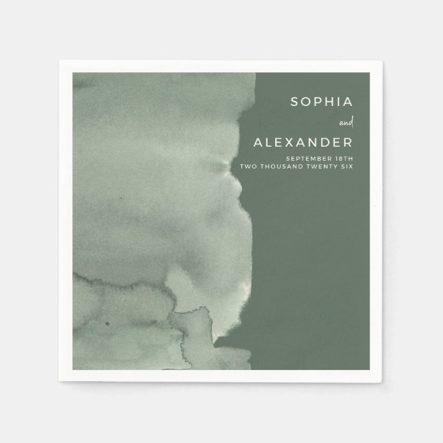 Guardanapos para um Casamento Moderno.  (Frente)