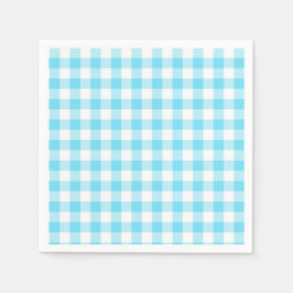 Guardanapos Pastel Gingham Azul