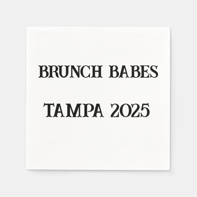 Guardanapos Personalizados Brunch Babes – Fim de S (Frente)