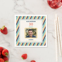 Guardanapos Personalizados com Foto, Aniversário P