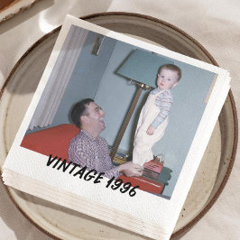 Guardanapos Personalizados com Foto Vintage e Text