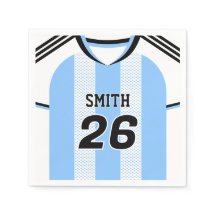 Guardanapos Personalizados da Camisa de Futebol da
