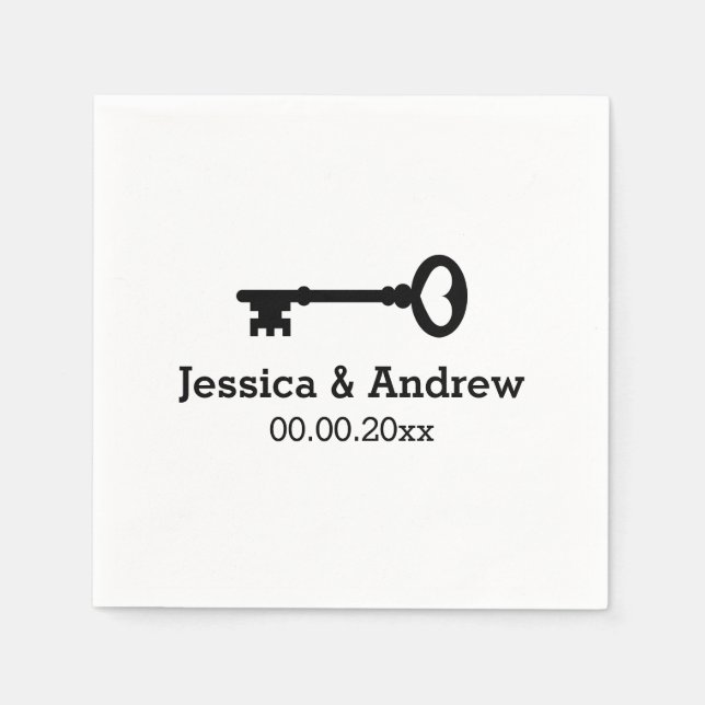 Guardanapos personalizados da festa do monograma c (Frente)