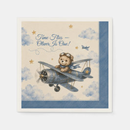 Guardanapos Personalizados de Avião para Primeiro 