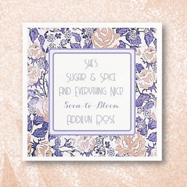 Guardanapos Personalizados de Chá de fraldas de Me (Criador carregado)