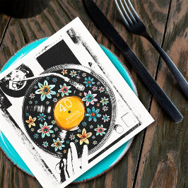 Guardanapos Personalizados Floral Retro para Anive