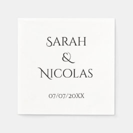 Guardanapos personalizados minimalistas